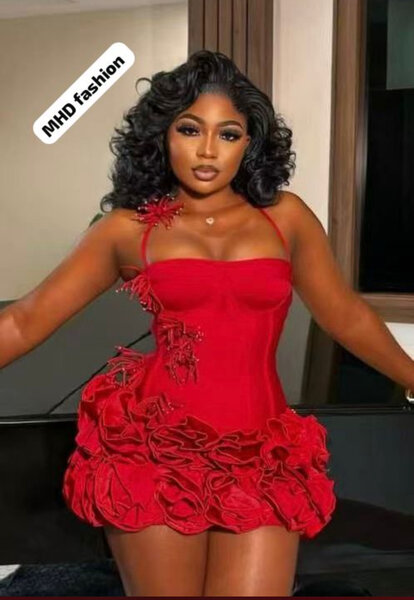 Robe rouge glamour soirées