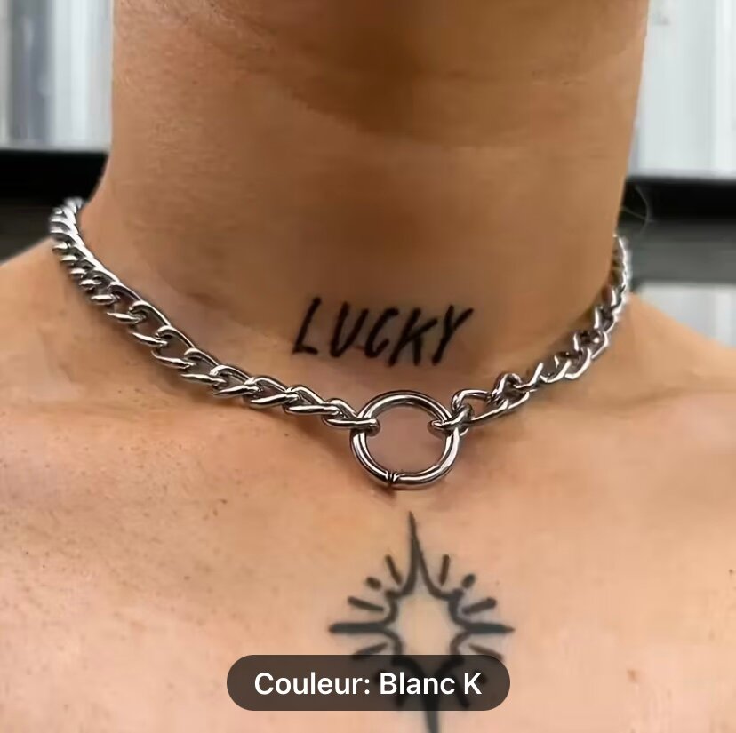Collier Chaîne Cercle Audacieux