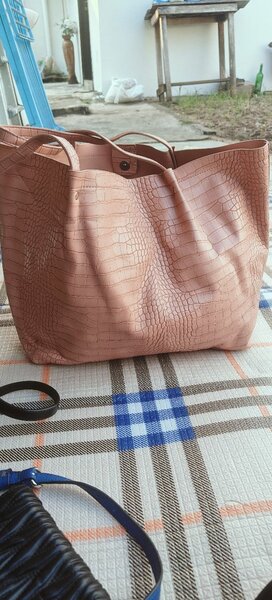 Cabas en Cuir Simili Croco