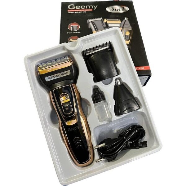 Rasoir Électrique 3-en-1 Geemy