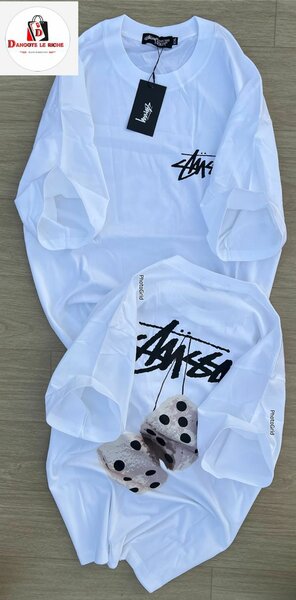 T-shirt blanc imprimé streetwear