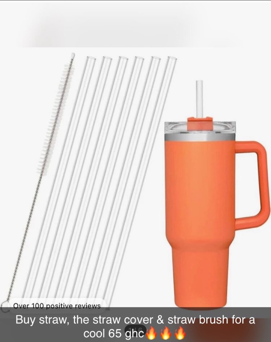 Stanley cup straw covers & straw brush