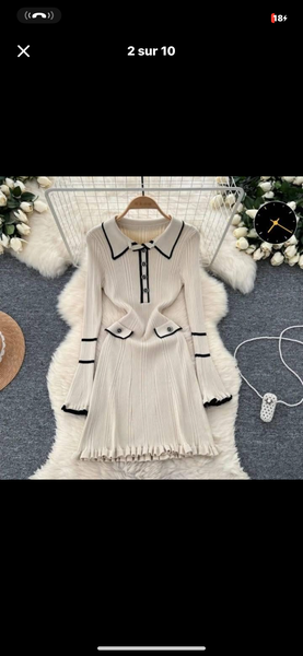 Robe blanche élégante pour femme