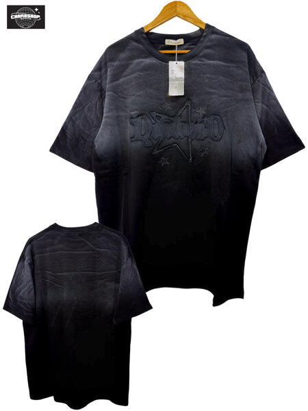 T-shirt noir délavé pour homme