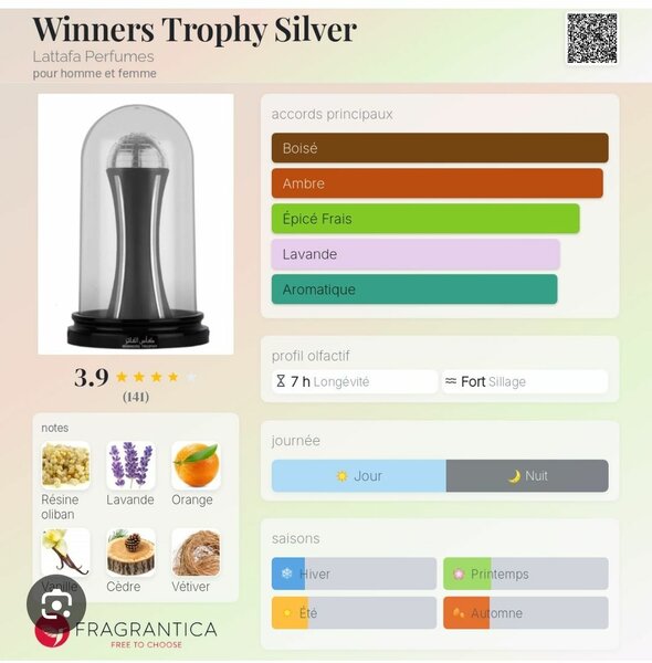 Winners trophy silver