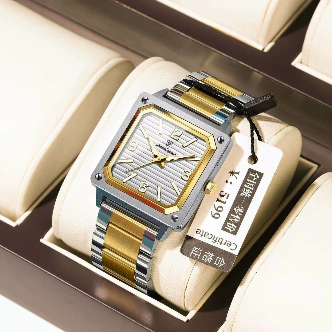 Montre Homme Carrée Élégante