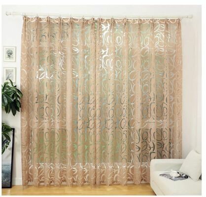 Rideau semi transparent