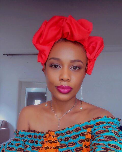 Bandeau-Chouchou satin rouge