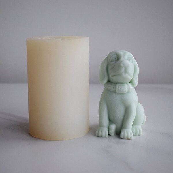 Dog candle mould