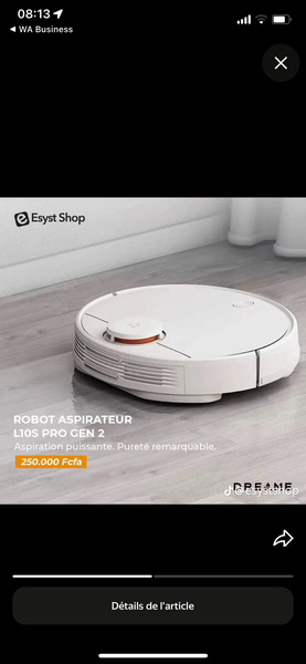 Robot Aspirateur Dreame L10s Pro