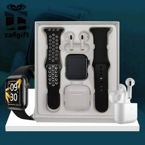 Montre intelligente connectée 2 bracelets+ écouteur bluetoot