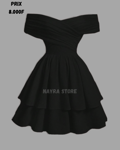 Robe Évasée Épaule Nue