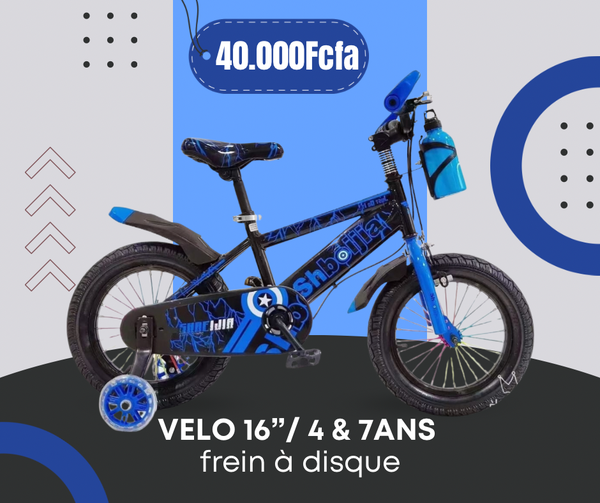 Vélo Enfant 16" Bleu