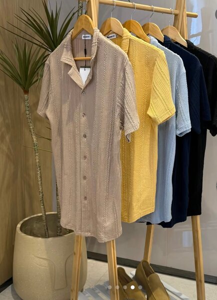 Chemise Homme en Tricot Élégant