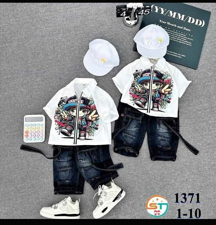 Ensemble garçon : Veste + jeans + chaussures