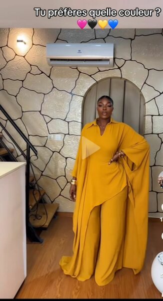 Combinaison longue fluide pour femme