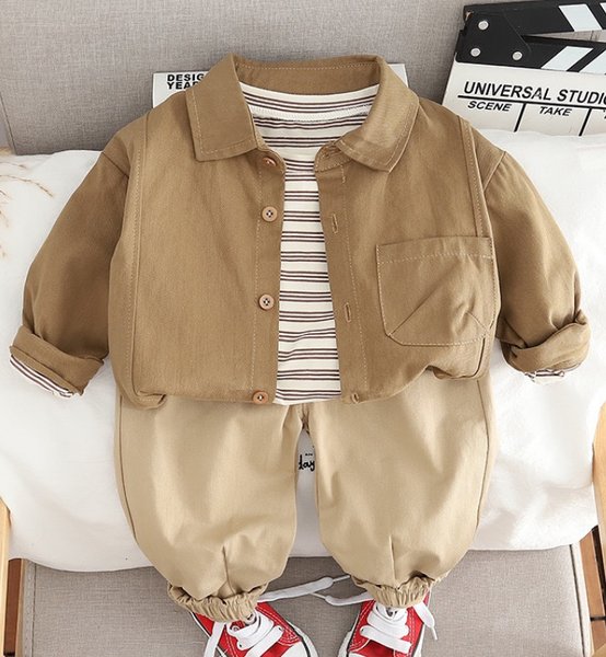 Тройка =рубашка+брюки+лонгслив