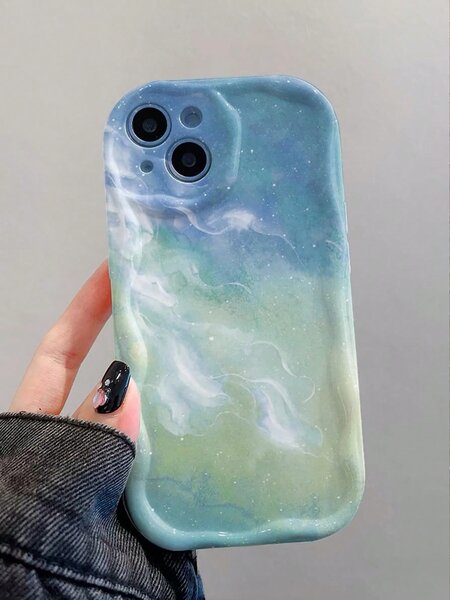 Sky blue themed 15 pro max phone case