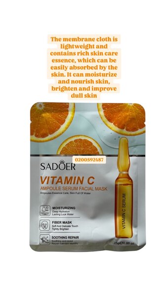 Vitamin C ampoule serum face mask