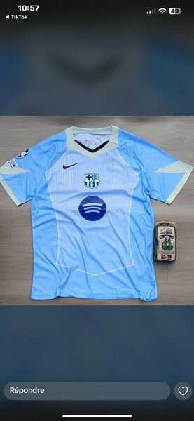 Maillot de foot bleu homme