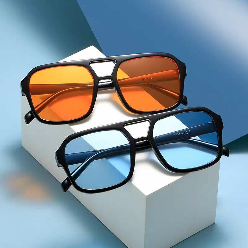 Lunettes de soleil colorées unisexes