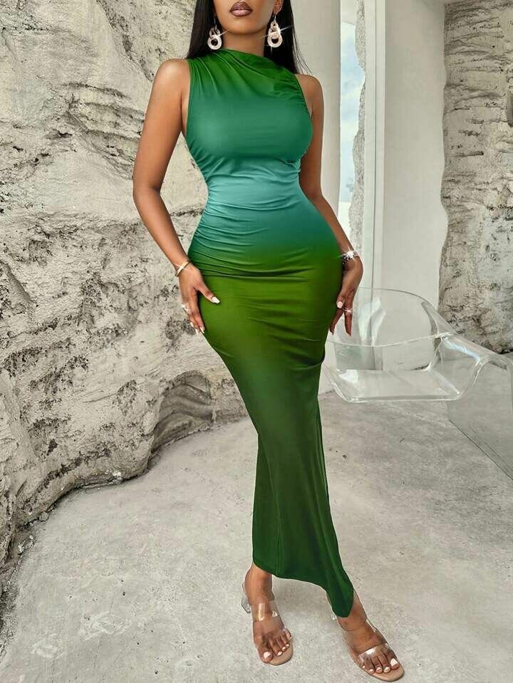 Women fitted straight dress