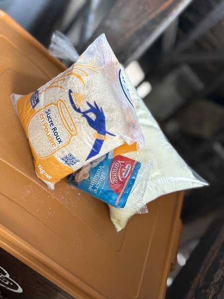 Sucre roux et sucre vanillé