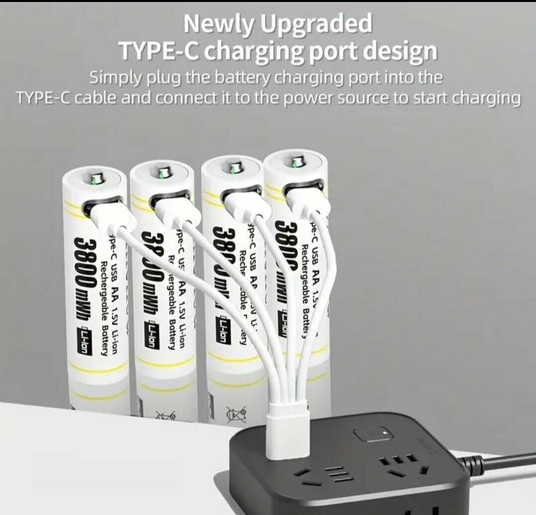 Batteries rechargeables Li-ion Type-C