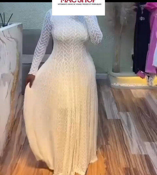 Robe longue élégante dentelle