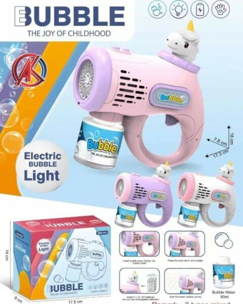 Pistolet à bulles automatique pour enfants