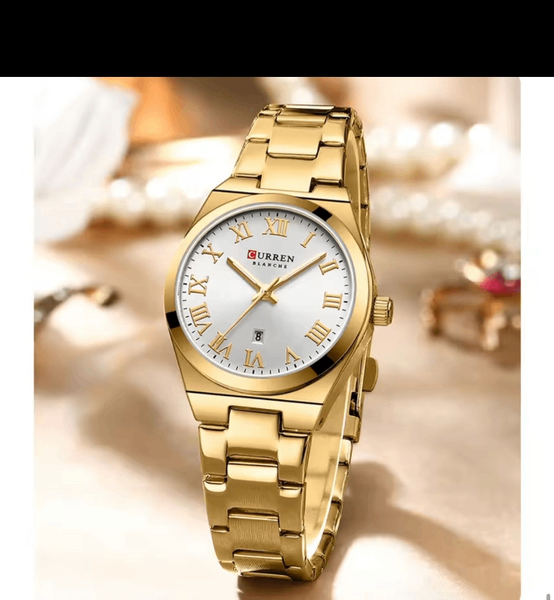 Montre dorée élégante