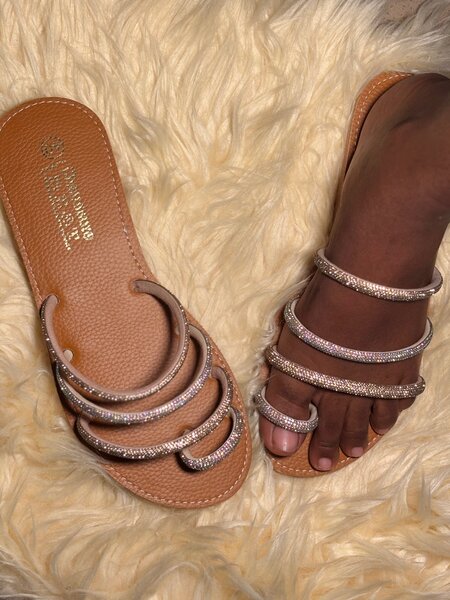 Sandales sénégalaise perles