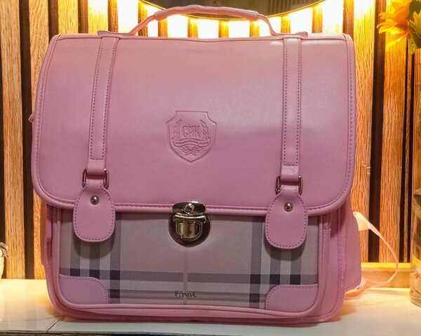 Sac à dos scolaire rose tendance