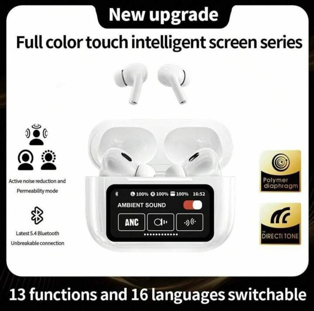 A9 Pro Earbuds with Screen
