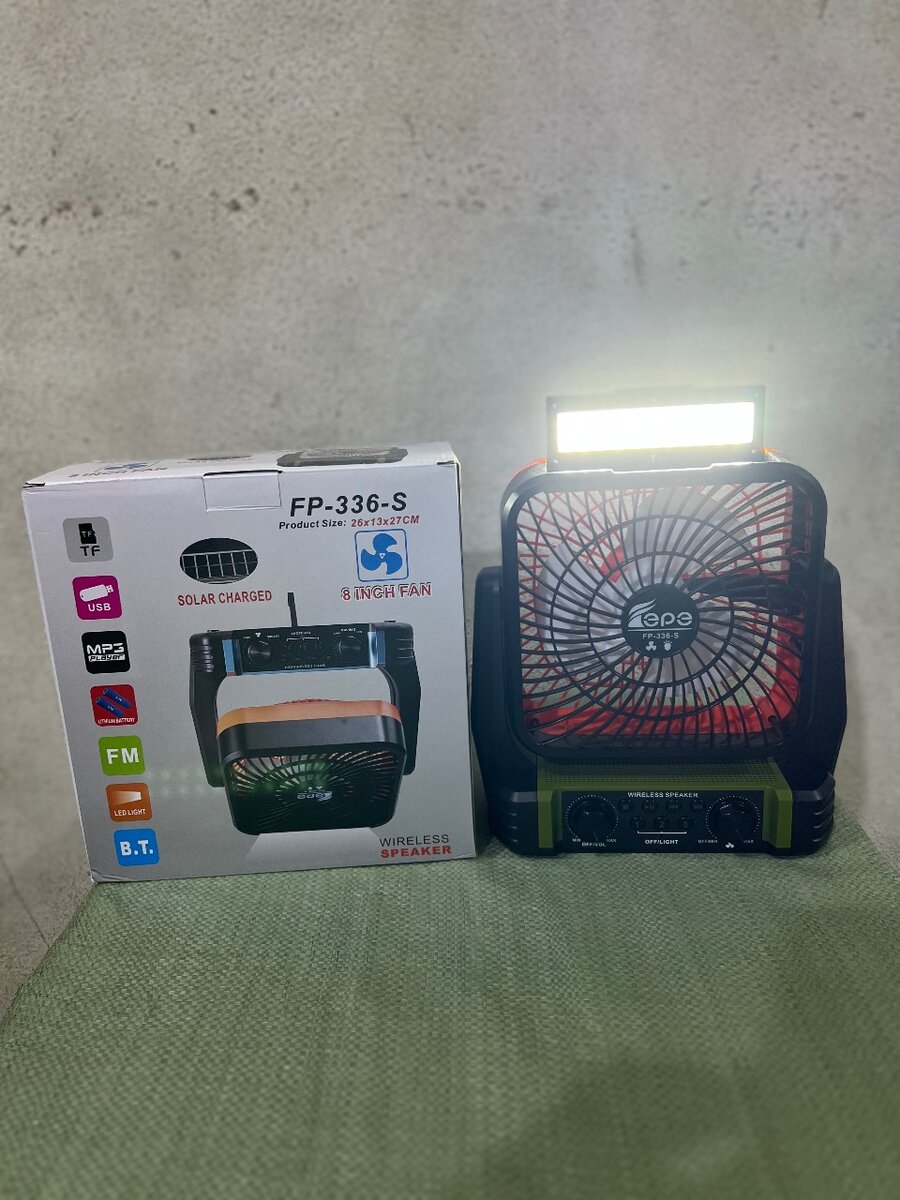 Ventilateur Solaire Portable 8 Pouces