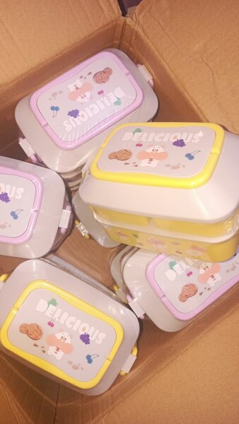 Boîtes à déjeuner colorées