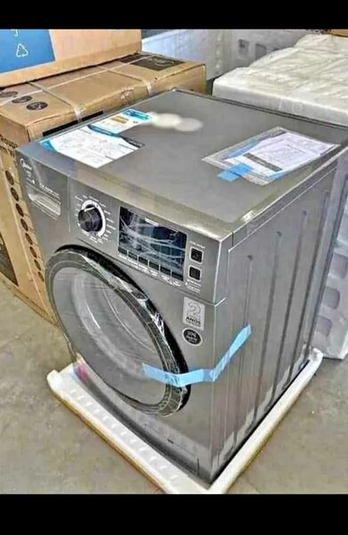 Lave-linge frontal en acier inoxydable