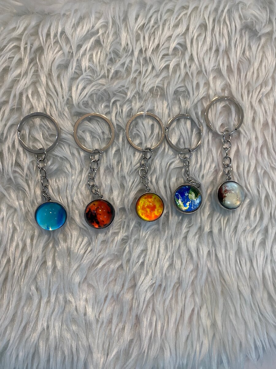 Porte-clés Planètes Colorés