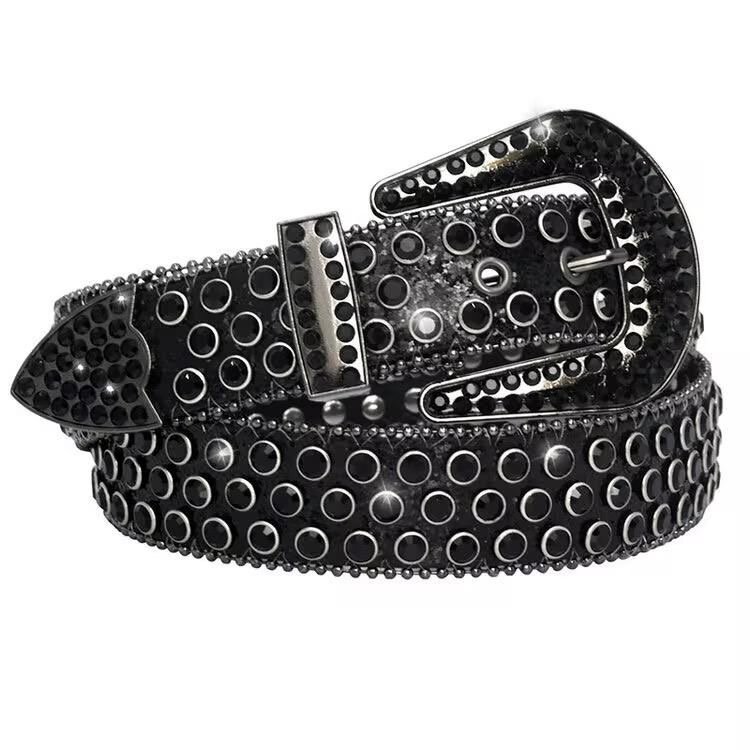 Ceinture à strass rock