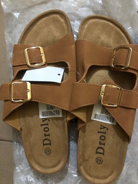 Sandales en cuir confort