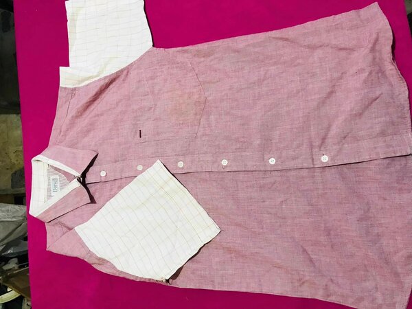 Chemise à manches courtes marque Dorsch (couleur - rose cendré)