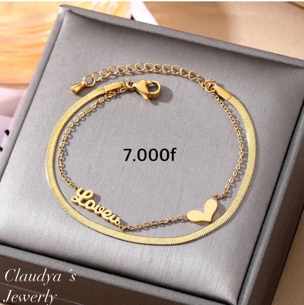 Bracelet doré "Love"