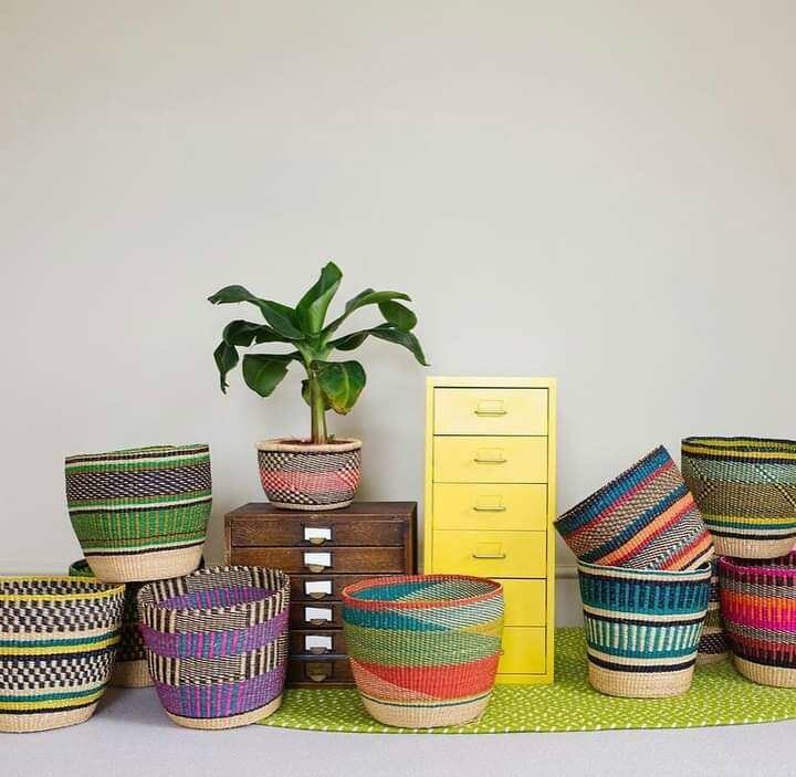 Bolga Baskets flower pots