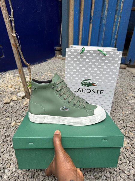 Baskets montantes Lacoste vertes
