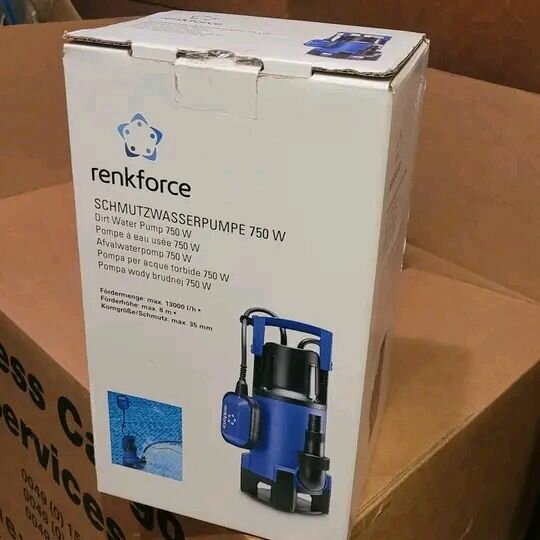 1.3HP Renkforce Sewage Pool / Waste Water Pump 750W ( 13000