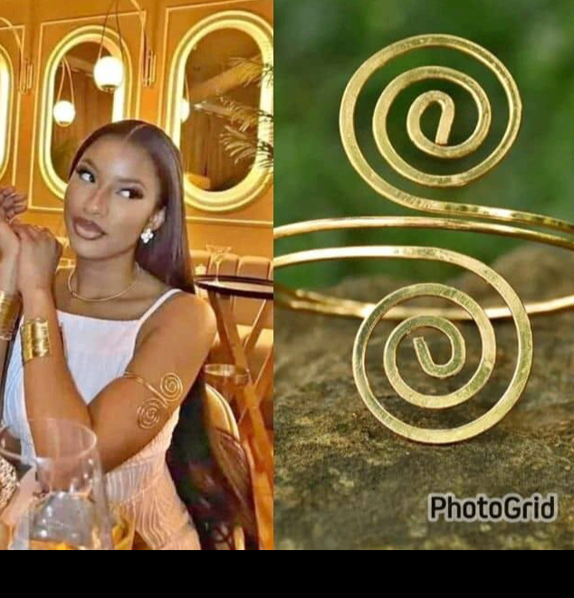 Bracelet de bras floral doré