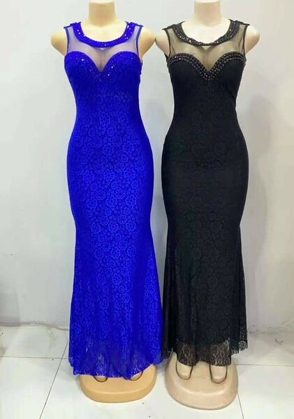 Robe de soirée dentelle élégante