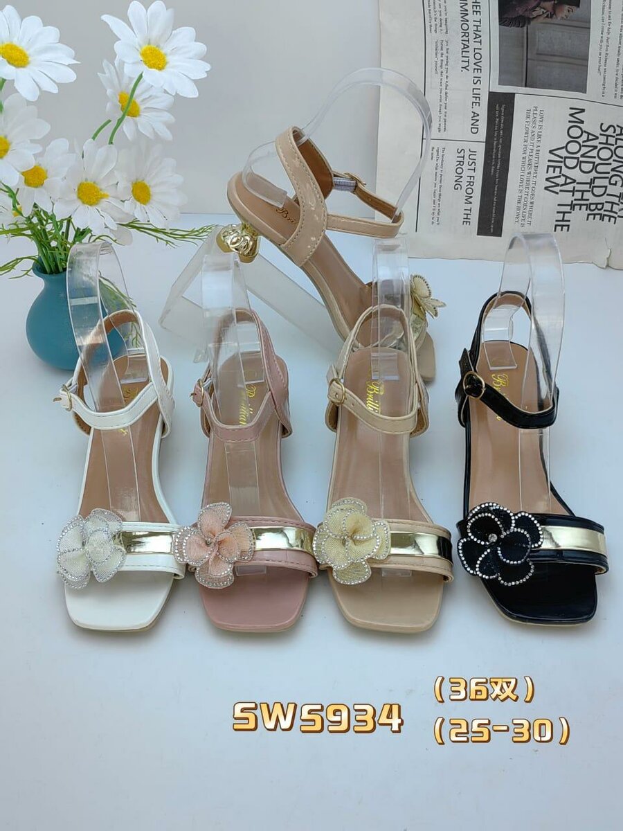 Sandales élégantes florales