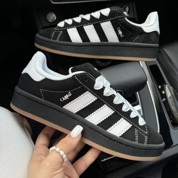 Sneakers noirs et blancs Campus