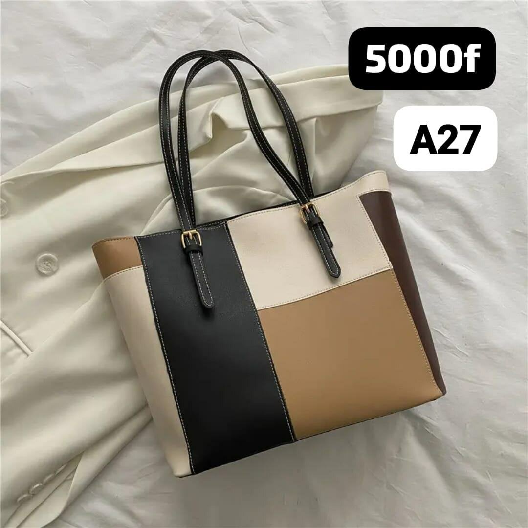 Sac cabas en cuir synthétique